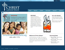 Tablet Screenshot of christlutheranwestsalem.com